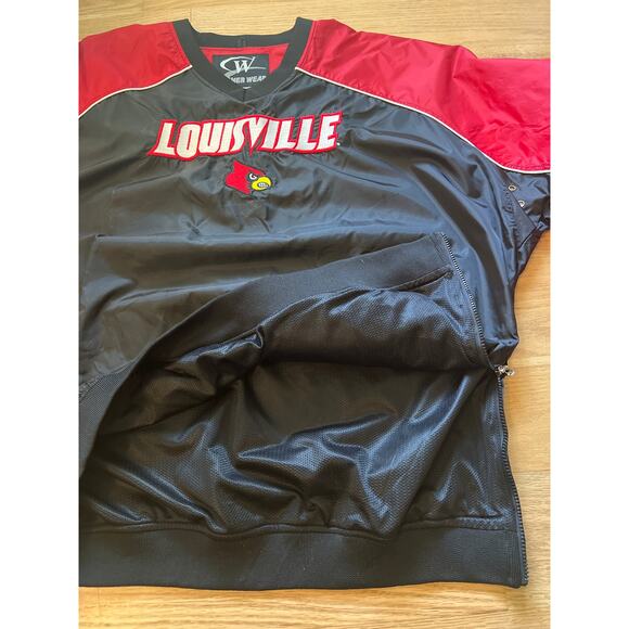 Vintage University of Louisville Pull Over Windbreaker XL - Picture 5 of 6